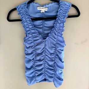 Urban Outfitters blue Textured Top